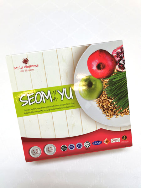 Seom Yu-Botanical Beverage Mix Pomegranate Powder with Apple Fiber  5合1天然肠胃营养素 (15sachets x 12g)